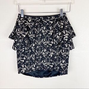 Jay Ahr Lace Peplum Mini Skirt  Size XS